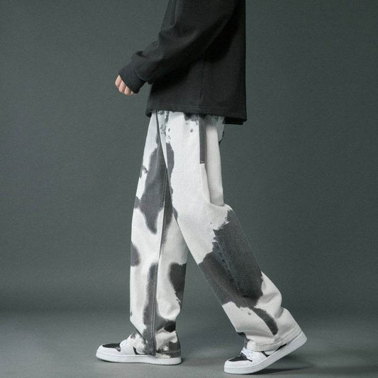 Trendy Tie-Dyed Denim Pants for Boys - Stylish Comfort & Modern Fit - Buy Center