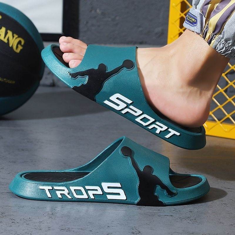 Men's Summer Basketball Slippers - Thick-Soled & Wear-Resistant Comfort - Buy Center