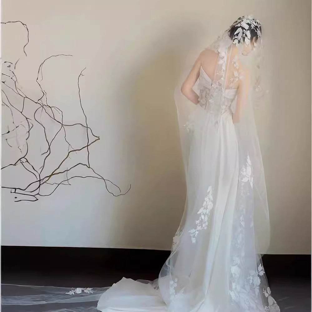 Elegant Satin Lace Fishtail Wedding Dress - Tube Top & Sleeveless Style - Buy Center