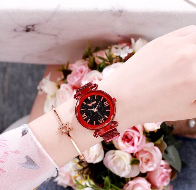 Buycenter Star Lazy Magnet Buckle Quartz Watch - 50mm Alloy Case - Buy Center