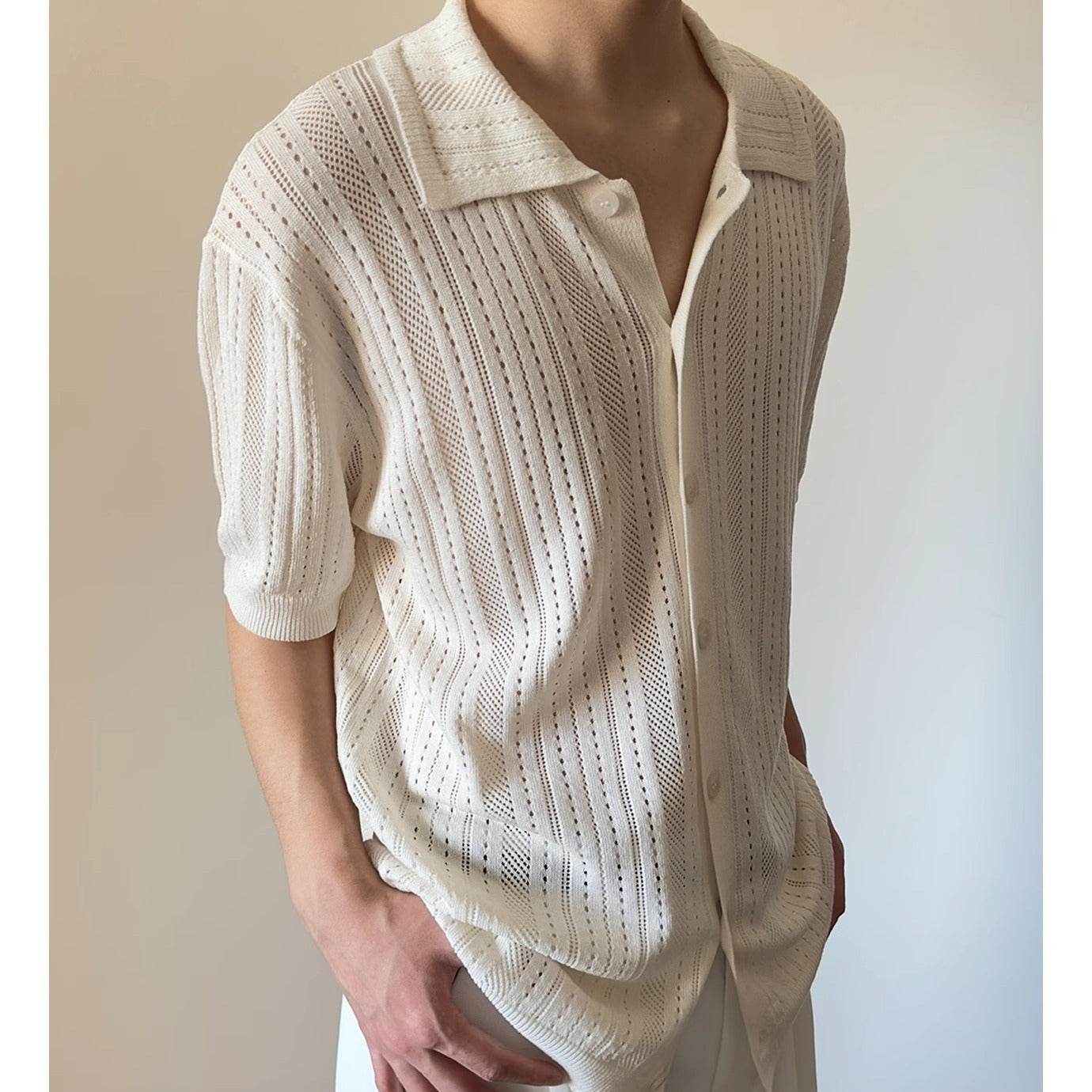 Buycenter Retro Short-Sleeved Sweater - Slim Fit for Men & Women - Buy Center