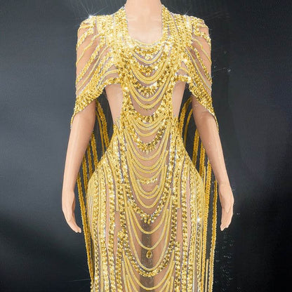 Celebrate Crystal Sequin Evening Gown - Elegant Prom Dress in Vibrant Colors - Buy Center