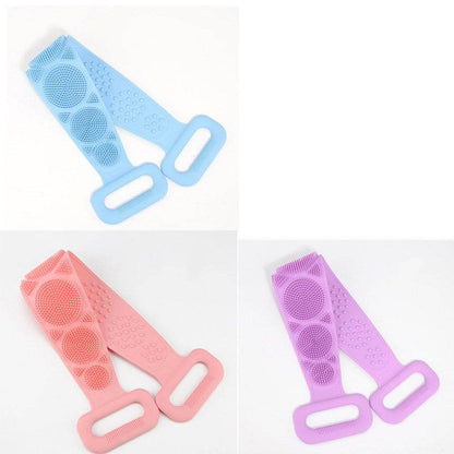 Premium Bath Towel Silicone Rubbing Back Towel - Double-Sided Comfort - Buy Center