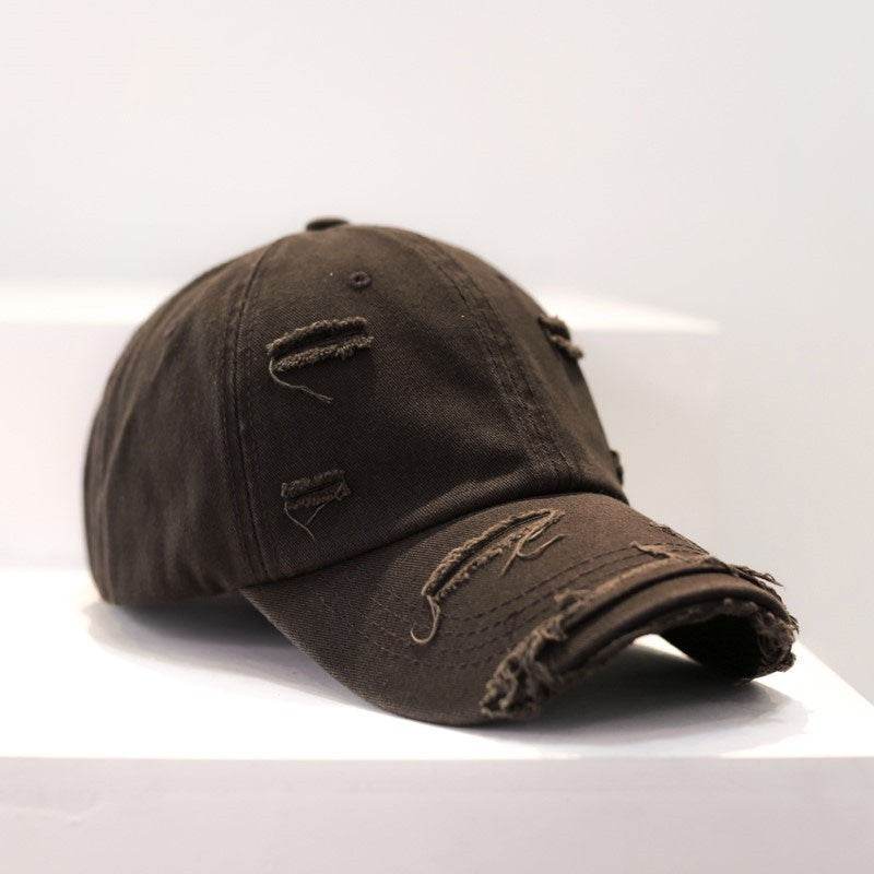 Buycenter Men's Ripped Baseball Cap - Vintage Hip Hop Style, Multiple Colors - Buy Center