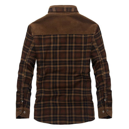 Buycenter Men's Thicken Winter Jacket - Warm Fleece & Cotton Blend - Buy Center