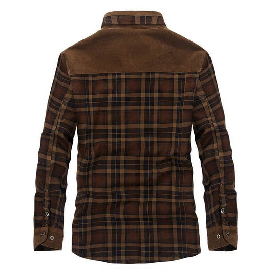Buycenter Men's Thicken Winter Jacket - Warm Fleece & Cotton Blend - Buy Center