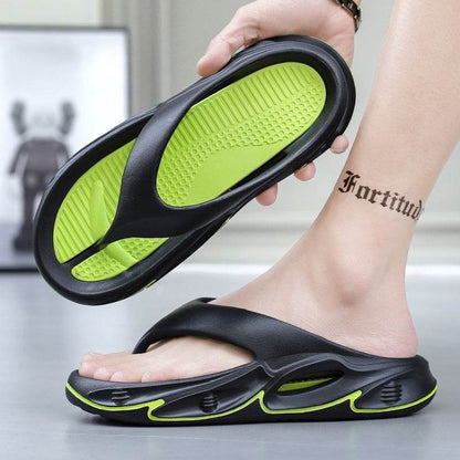 Summer Platform Slip-On Slippers for Men - Lightweight Casual Footwear - Buy Center
