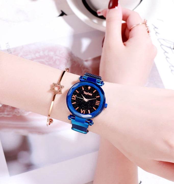 Buycenter Star Lazy Magnet Buckle Quartz Watch - 50mm Alloy Case - Buy Center