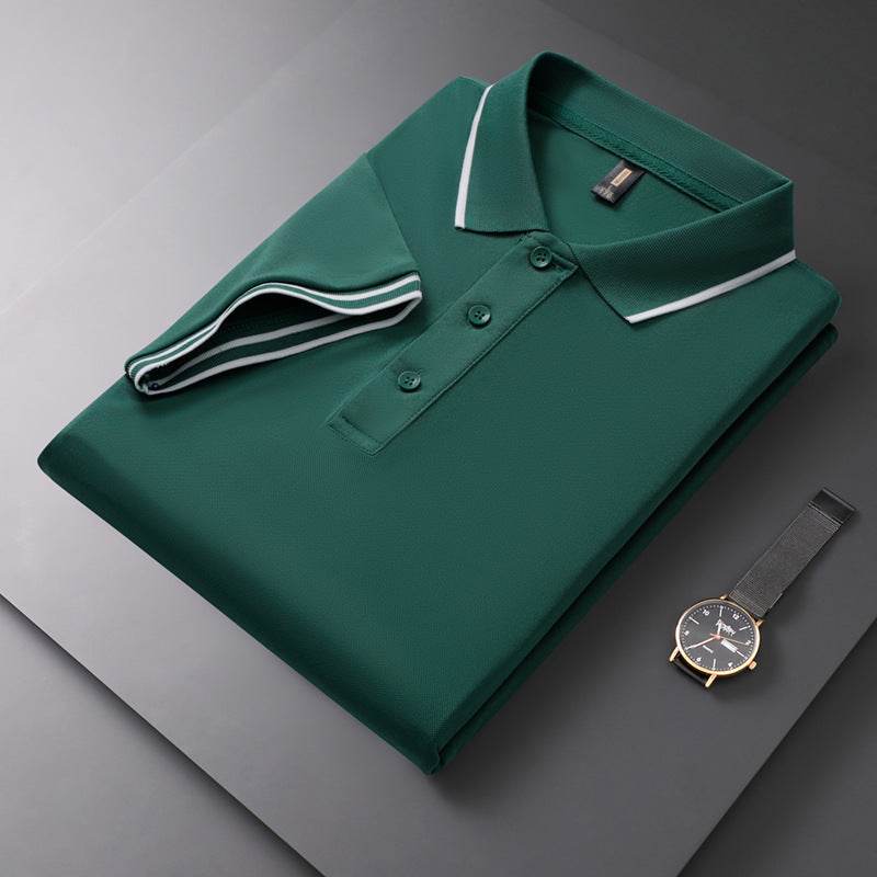 Men's Solid Polo Shirt - Short Sleeve Cotton T-Shirt in Vibrant Colors - Buy Center