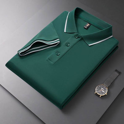 Men's Solid Polo Shirt - Short Sleeve Cotton T-Shirt in Vibrant Colors - Buy Center