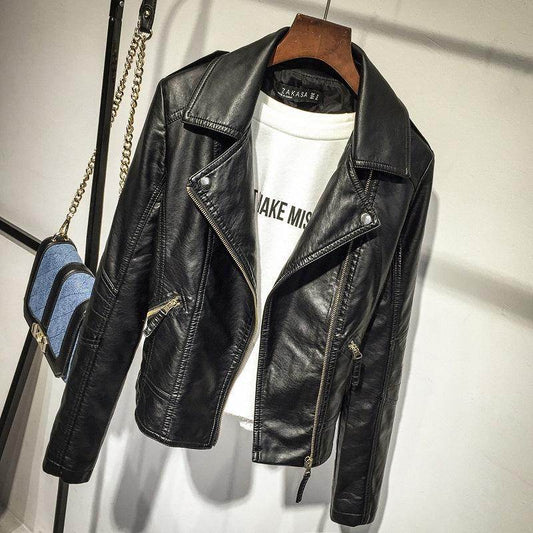 Buycenter Ladies Motorcycle Leather Jacket - Stylish & Versatile Options - Buy Center