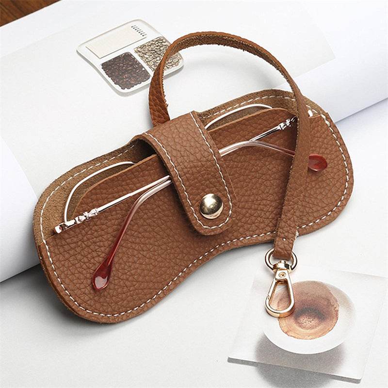 Stylish Portable Glasses Sleeve - Premium Leather Case for All Ages - Buy Center