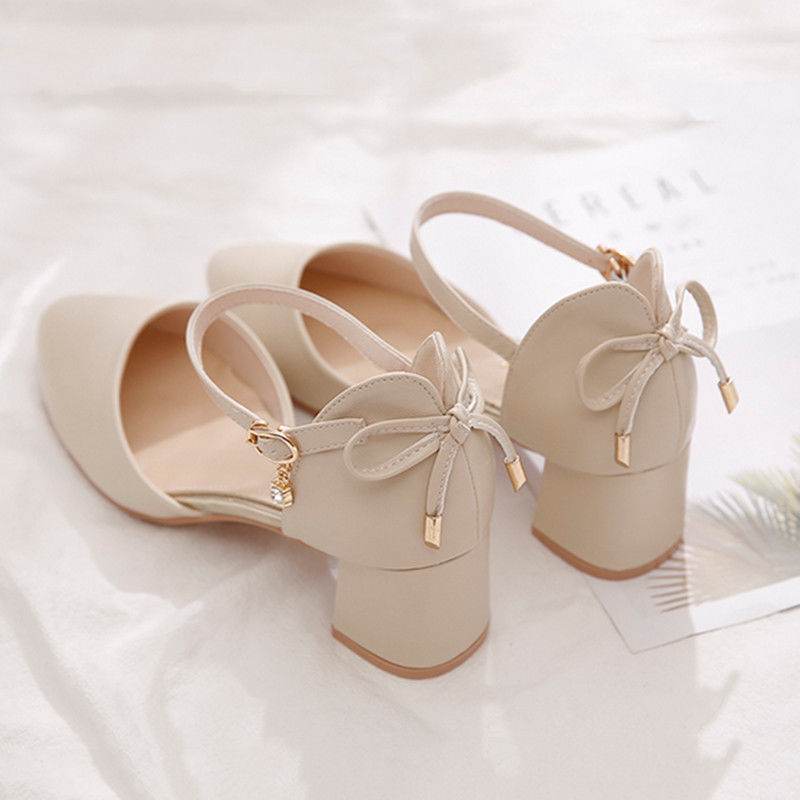 Buycenter Women's Closed Toe High Heels - Stylish Chunky Heel Pumps - Buy Center