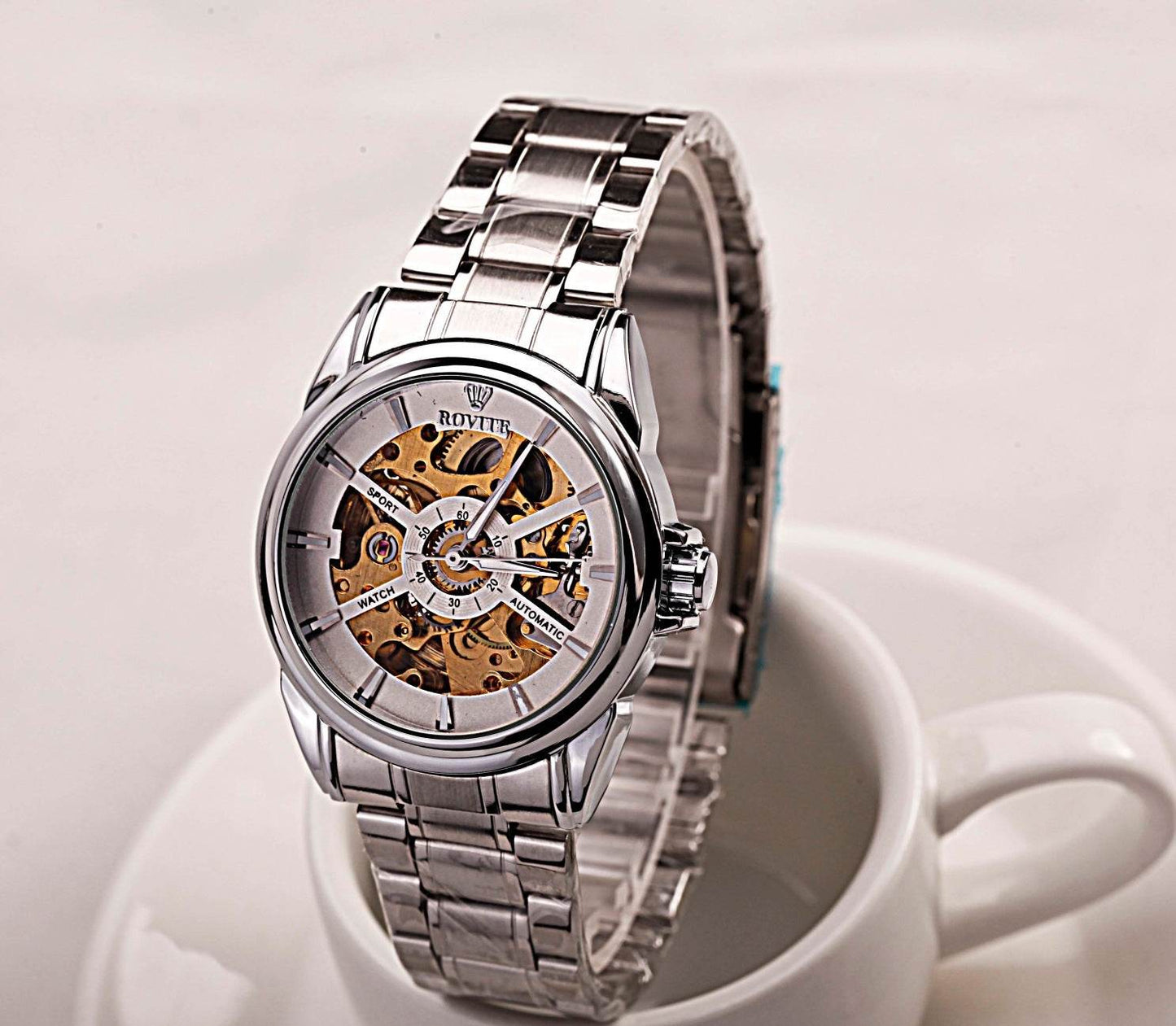 Buycenter Men's Business Mechanical Watch - Waterproof with Night Light - Buy Center