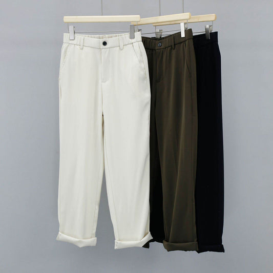 Men's Pure Color Twill Harem Pants - Stylish & Comfortable Casual Wear - Buy Center