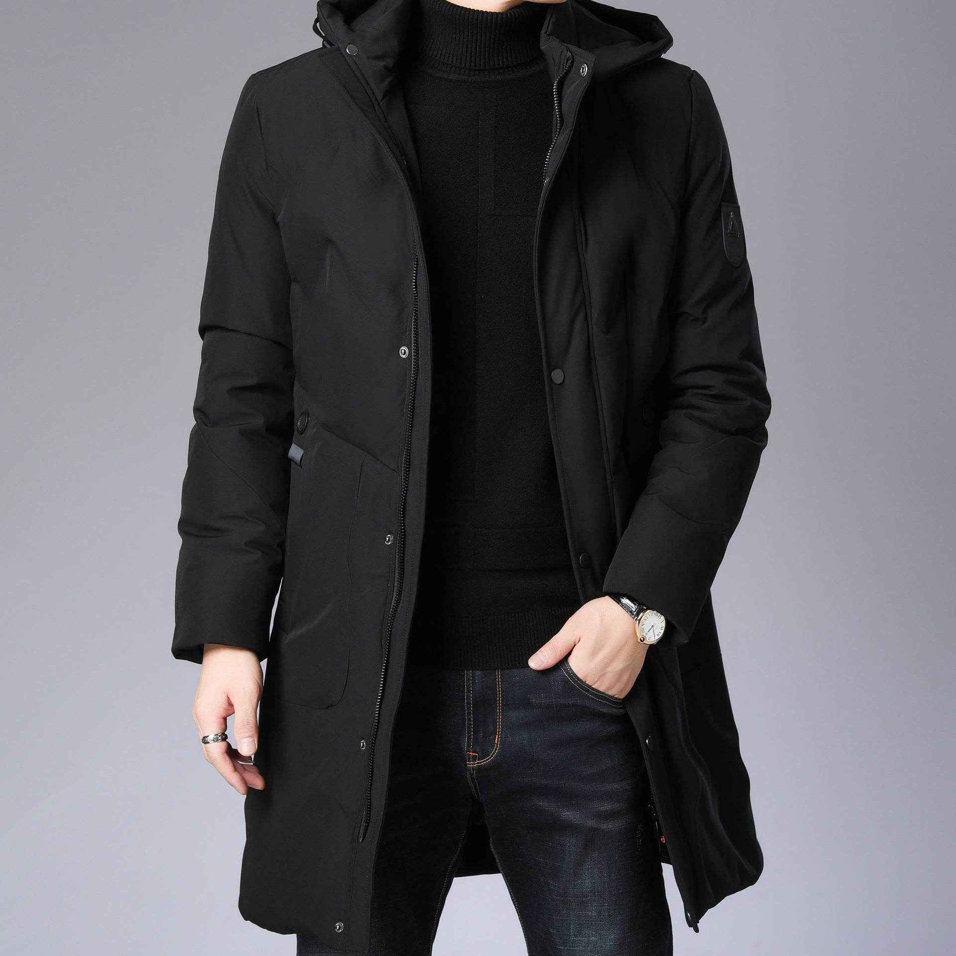Versatile Hooded Coat for Men - Stylish, Baggy Fit, Durable Design