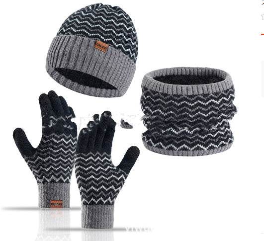 Men's Winter Warm Neck Warmer Hat - Stylish Knitted Beanie for Cold Weather - Buy Center