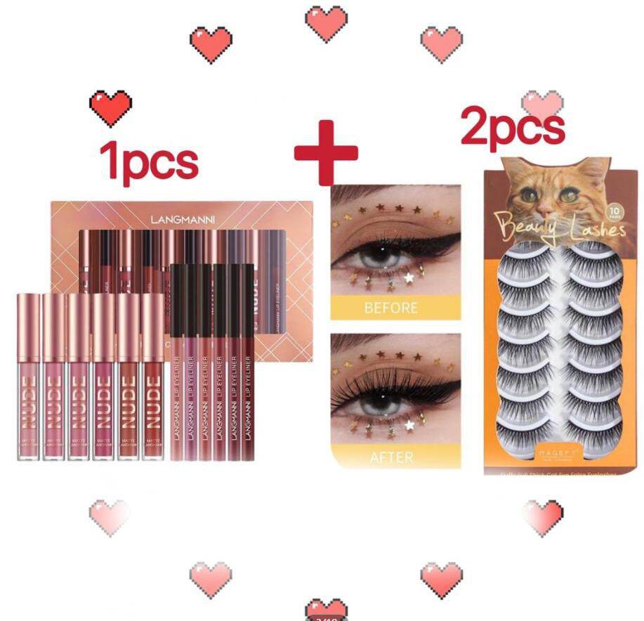 12 Pcs Matte Lipstick & Lip Liner Set - Waterproof Long Lasting Makeup - Buy Center