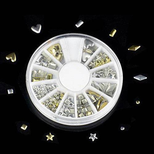 DIY Decorative Nail Art Stickers - Elegant Gold & Silver Designs 2025 - Buy Center