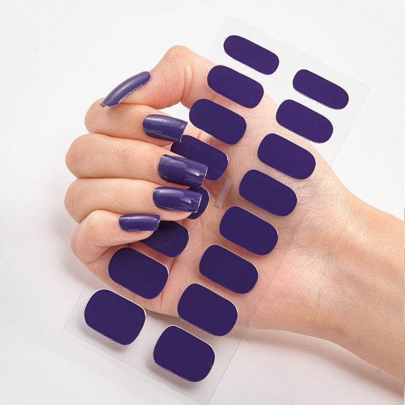 Waterproof Letter Color Nail Stickers - Long Lasting Stylish Designs - Buy Center