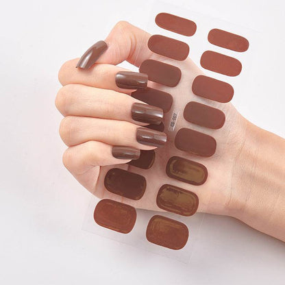 Waterproof Letter Color Nail Stickers - Long Lasting Stylish Designs - Buy Center