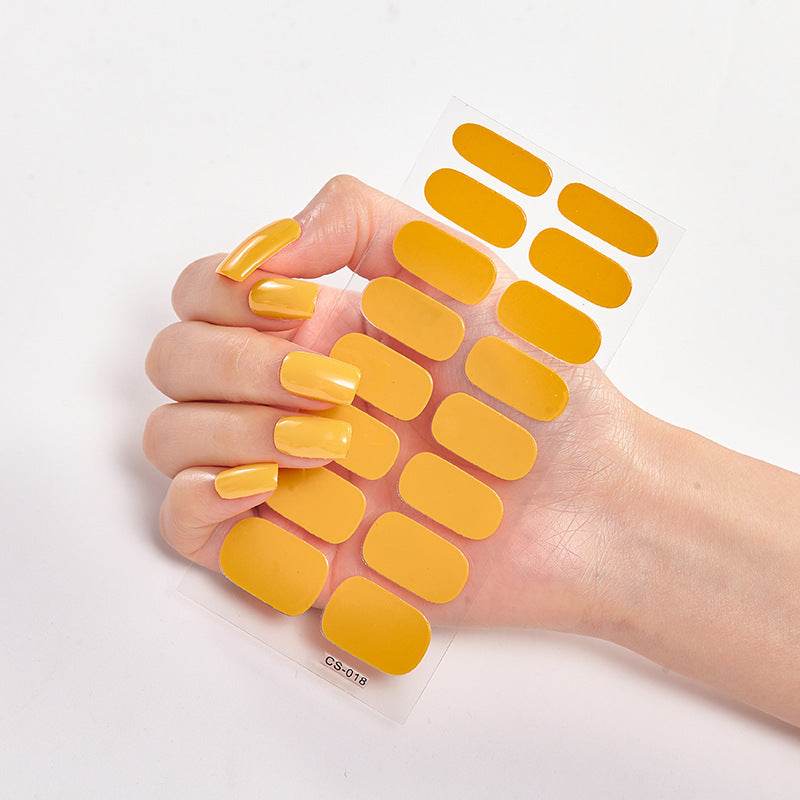 Waterproof Letter Color Nail Stickers - Long Lasting Stylish Designs - Buy Center