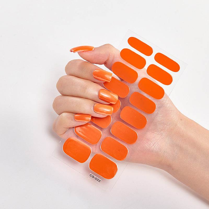 Waterproof Letter Color Nail Stickers - Long Lasting Stylish Designs - Buy Center