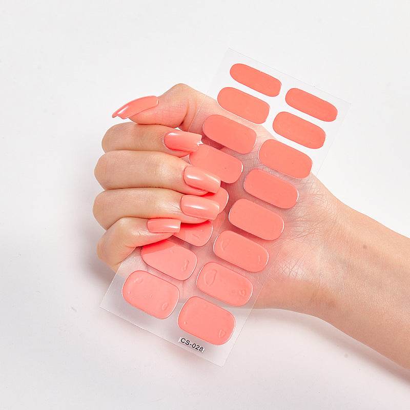 Waterproof Letter Color Nail Stickers - Long Lasting Stylish Designs - Buy Center