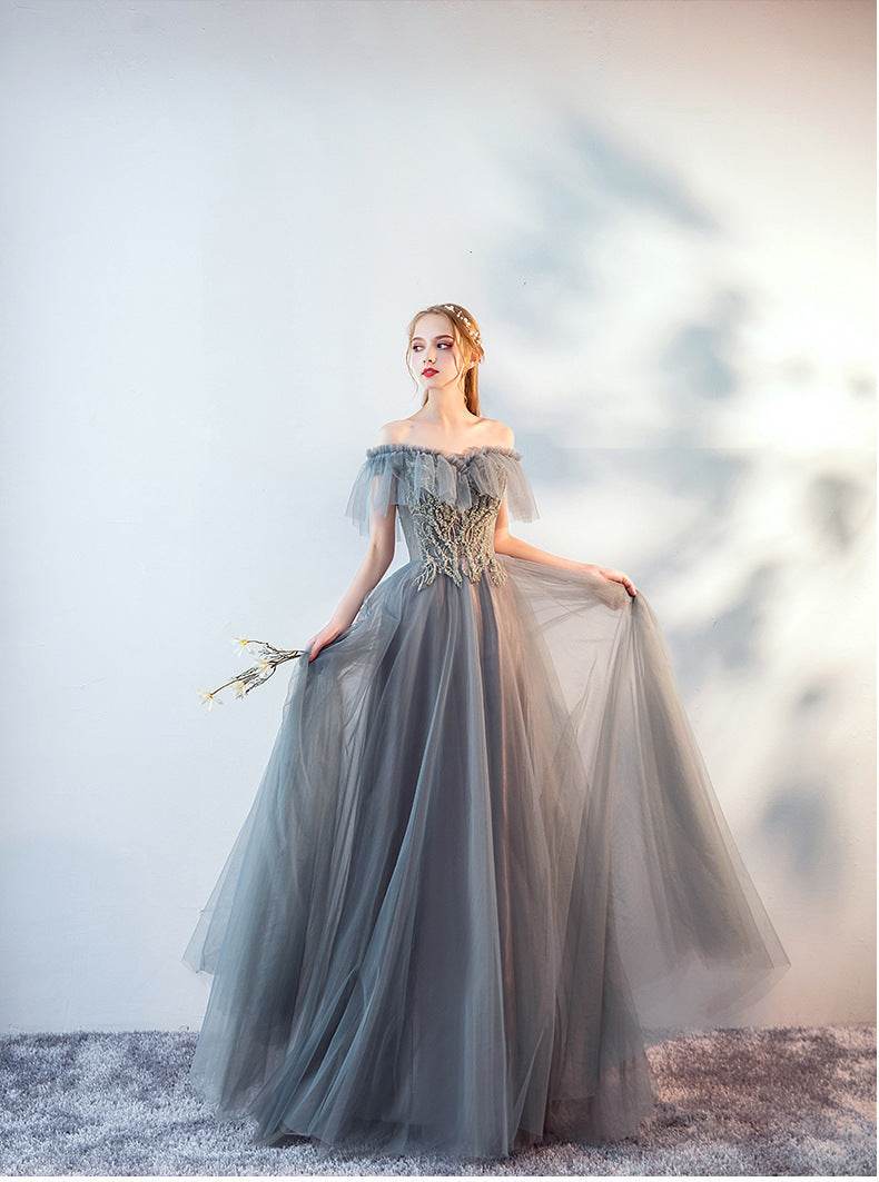 Buycenter Long Evening Dress - One Shoulder Fairy Skirt for Weddings - Buy Center
