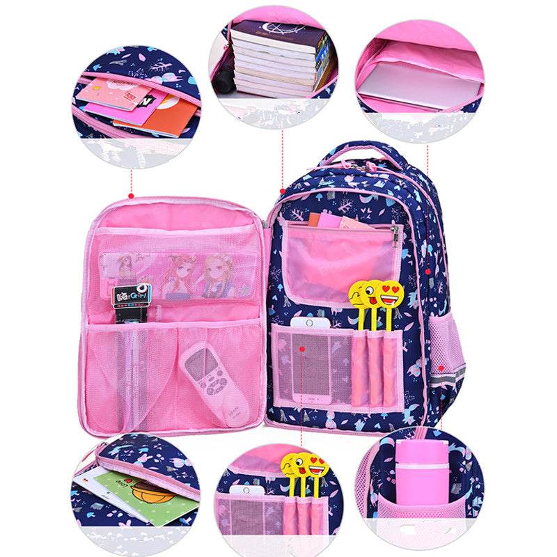 Sweet and Lovely Waterproof Girls' Backpack - Stylish Light Leisure Bag - Buy Center