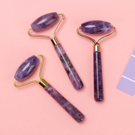Amethyst Roller for Skin Rejuvenation - Double and Single Headed Massager - Buy Center
