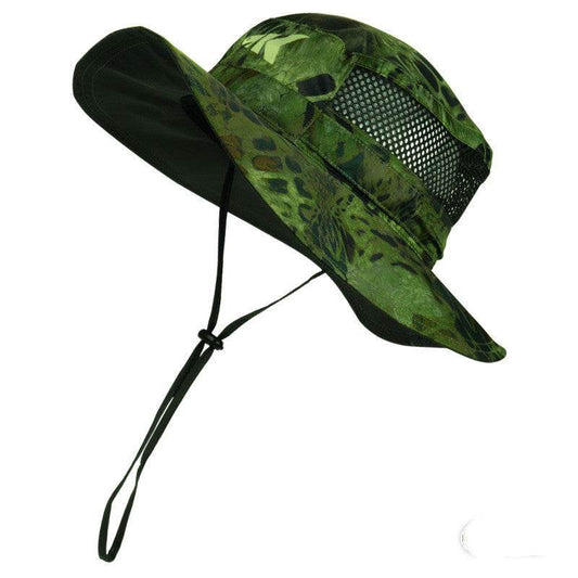 Adjustable Deep Sea Blue Outdoor Sun Visor Cap - Stylish Fisherman Hat - Buy Center