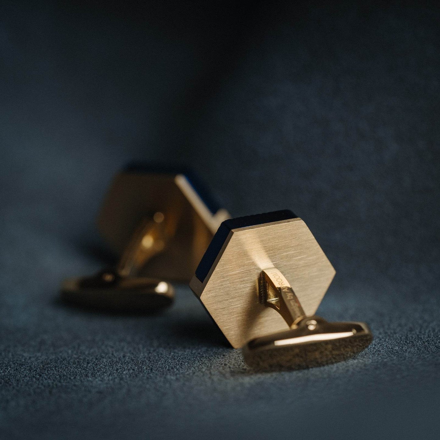 Stylish French Blue Gold Cufflinks - Premium Modern Men's Accessory 2025 - Buy Center