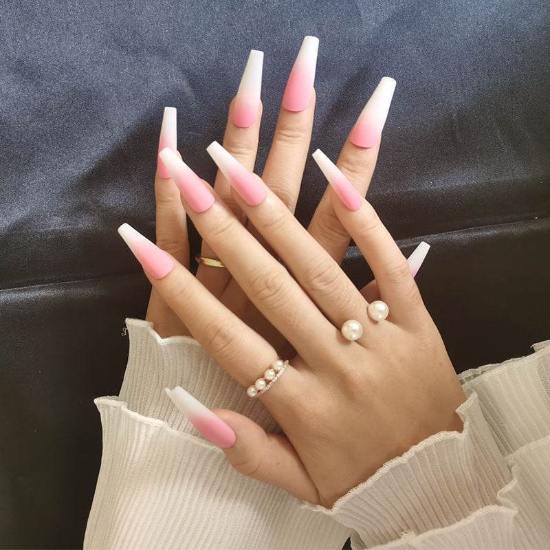 Elegant Long Ballet Nails with Water Droplets - 5 Vibrant Styles - Buy Center
