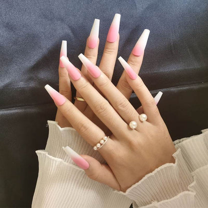 Elegant Long Ballet Nails with Water Droplets - 5 Vibrant Styles - Buy Center