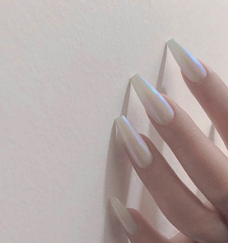 Elegant Long Ballet Nails with Water Droplets - 5 Vibrant Styles - Buy Center