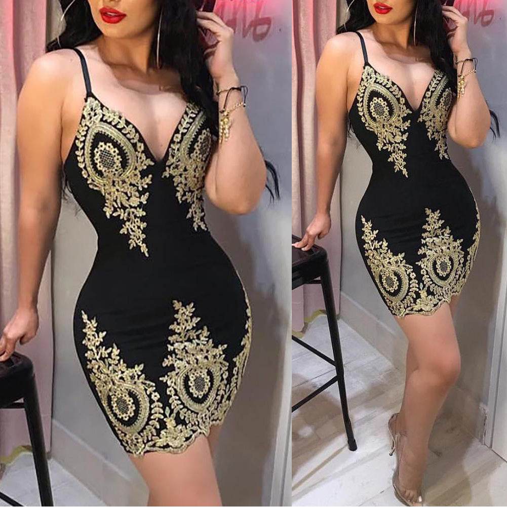 Buycenter Sexy Suspender Dress - Mini Black Party Dress for Ladies - Buy Center