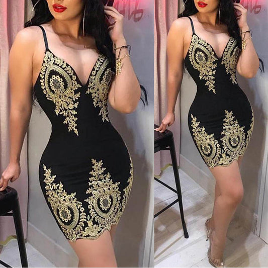Buycenter Sexy Suspender Dress - Mini Black Party Dress for Ladies - Buy Center