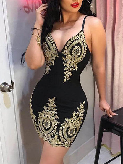 Buycenter Sexy Suspender Dress - Mini Black Party Dress for Ladies - Buy Center