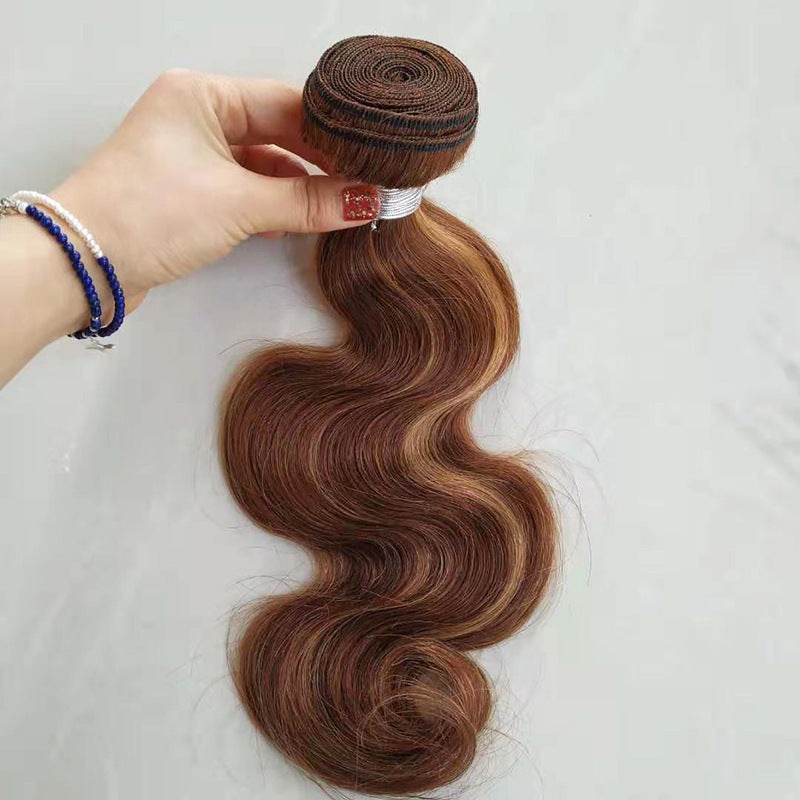 Real Hair Weave Body Wave in Piano Color - 100% Human Hair Bundle - Buy Center
