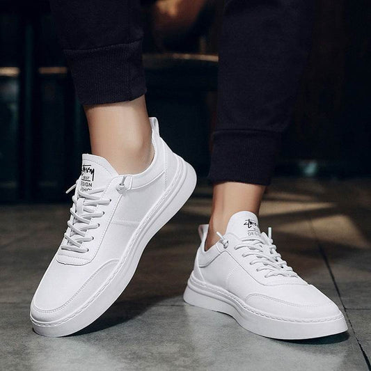 Buycenter Men's Sneakers - Breathable Trendy Vulcanize Shoe in White, Black, Khaki - Buy Center