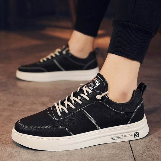 Buycenter Men's Sneakers - Breathable Trendy Vulcanize Shoe in White, Black, Khaki - Buy Center