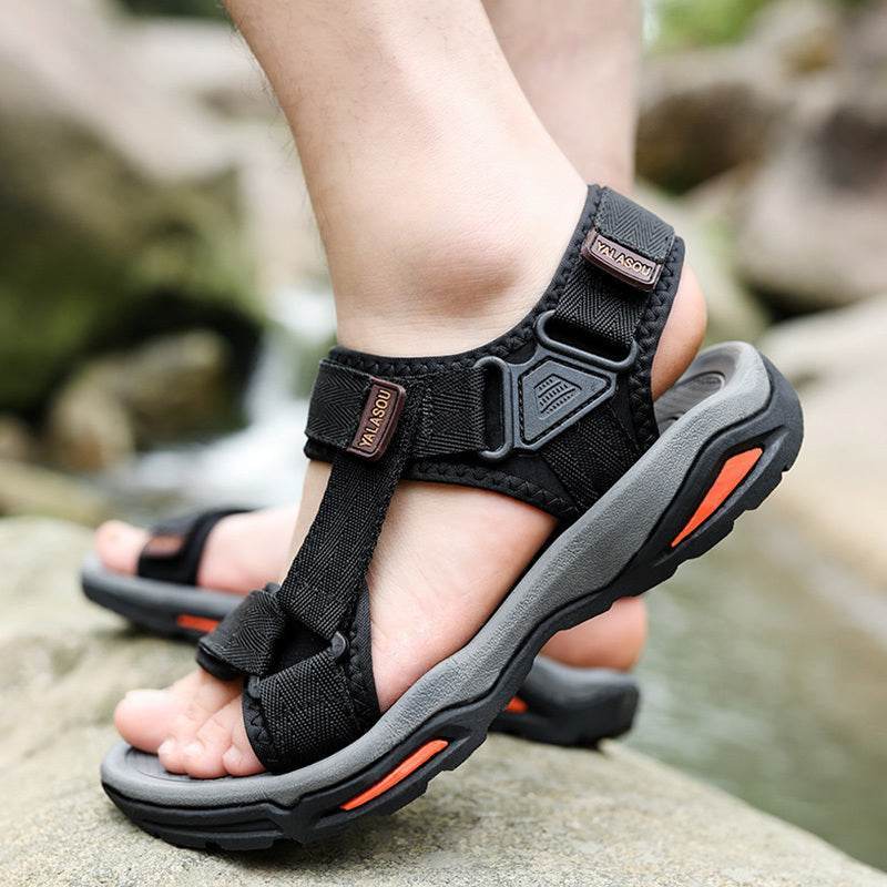 Buycenter Men's Summer Sandals - Stylish Velcro Beach Shoes - Buy Center