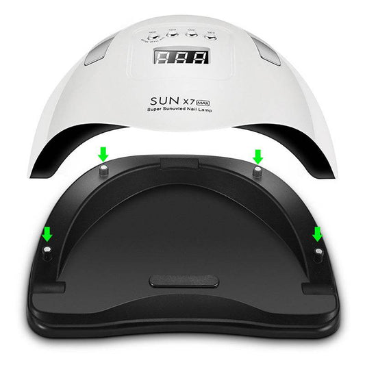 Sun X7Max 180W Nail Phototherapy Machine - Portable Dual Light Source Dryer - Buy Center