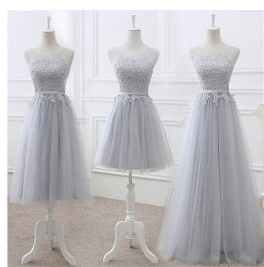 Buycenter A-Line Bridesmaid Dress - Sleeveless Long Evening Gown - Buy Center