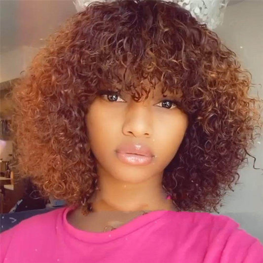 Women's Black Curly Hair Wig - Stylish Short Style for Versatile Looks - Buy Center