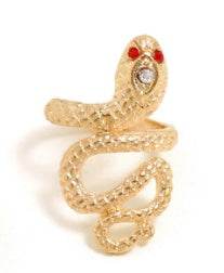 Exaggerated Emerald Snake Joint Ring Set - 7-Piece with Diamond Accents - Buy Center