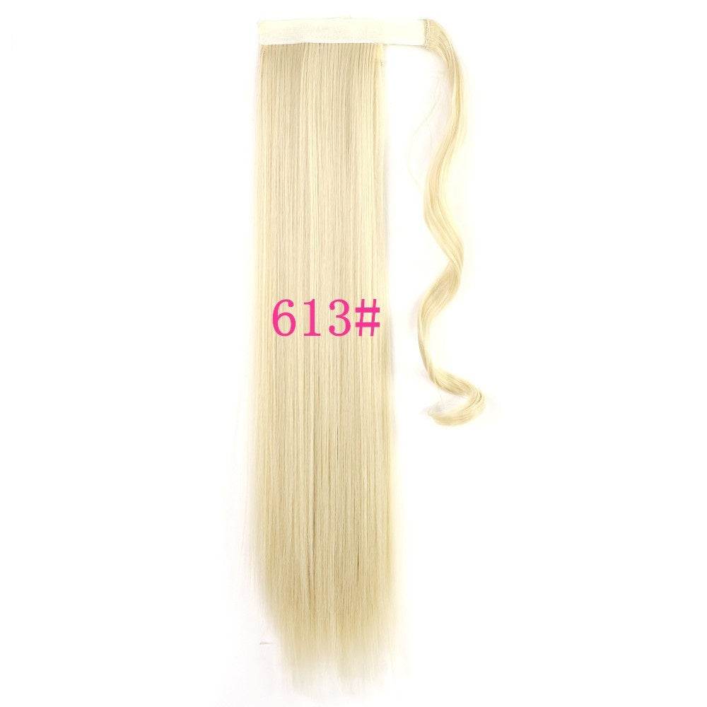 Long Straight Clip In Ponytail Extension - Heat Resistant, 22 Inches - Buy Center