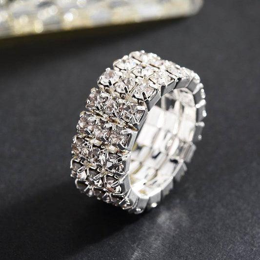 Exaggerated Claw Diamond Beaded Necklace Set - Trendy Multi-Layered Fashion - Buy Center