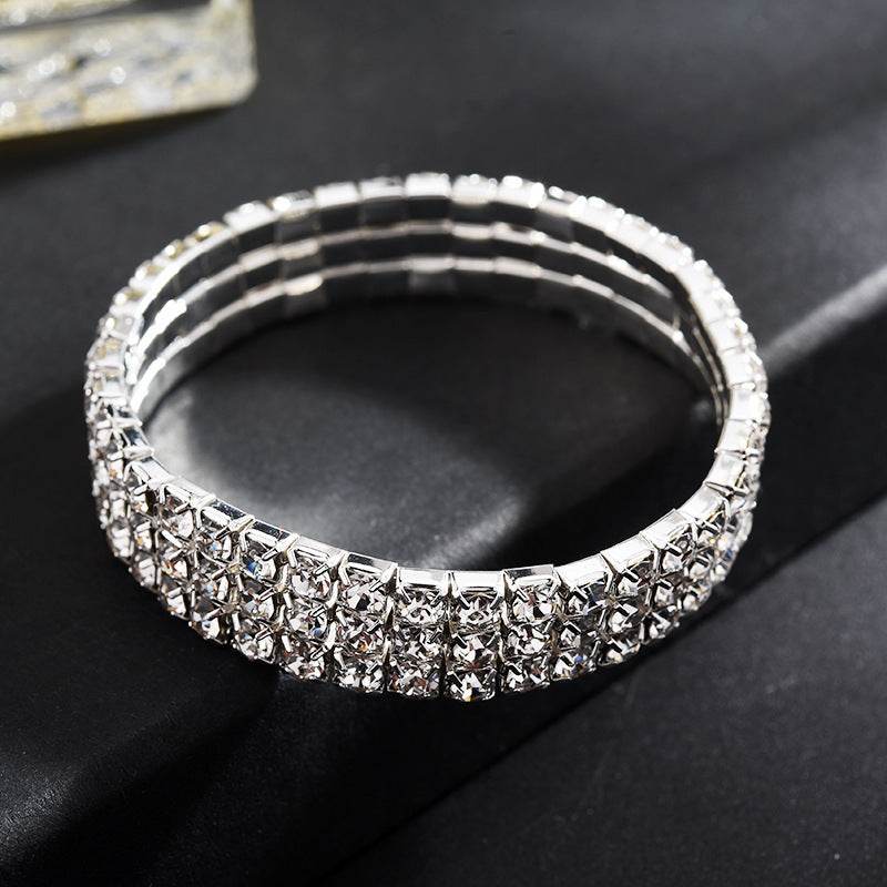 Exaggerated Claw Diamond Beaded Necklace Set - Trendy Multi-Layered Fashion - Buy Center